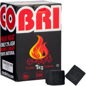 Charbon Naturel Cocobrico 25 mm 1 kg – Cubes Coco Puissance Longue