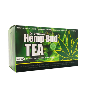 Thé au CBD Hemp Bud Tea – Infusion 100 % chanvre sans THC (20 sachets, 20 g)