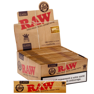 Boîte de 50 carnets Feuilles Slim Raw – 32 feuilles