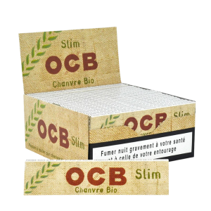 Boîte de 50 carnets OCB Slim Chanvre Bio