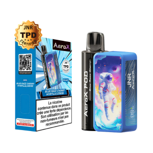Puff JNR AERO X 32000 2% Blue Razz Cherry