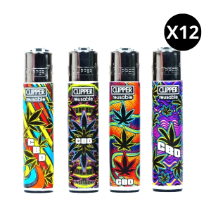 Clipper Mini Neon CBD – Lot de 12 (≈ 14 g/unité)