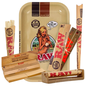 Coffret Cadeau Fumeur RAW – Pack économique accessoires roulage