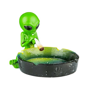 CENDRIER RÉSINE Alien Smoke – 10,3 cm