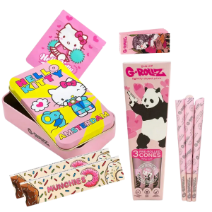 Kit Fumeur Stoner Pink – Coffret Accessoires Roulage Rose