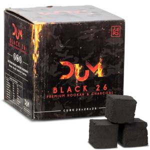 Charbon naturel DUM Black 26 1 kg – Charbon chicha premium