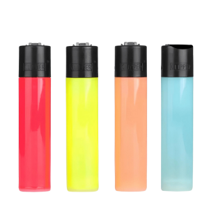 Briquet Clipper Maxi Translucide x4